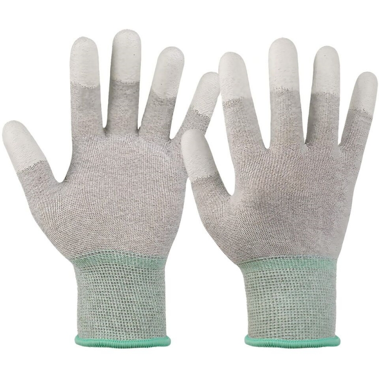 Kohlefaser PU-beschichtete antistatische Handschuhe0