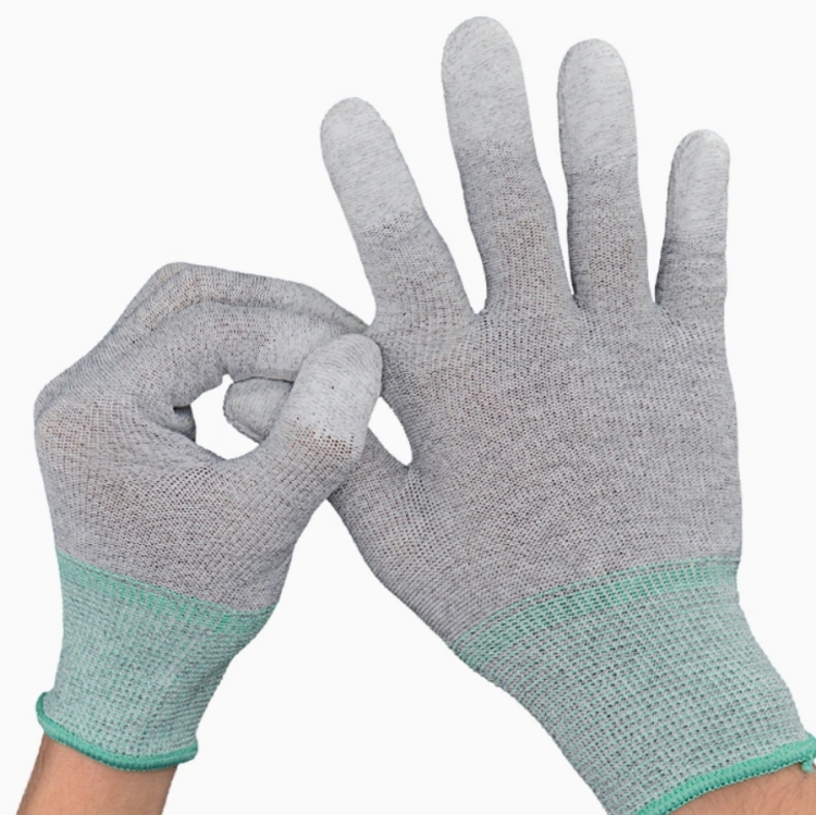 Kohlefaser PU-beschichtete antistatische Handschuhe1