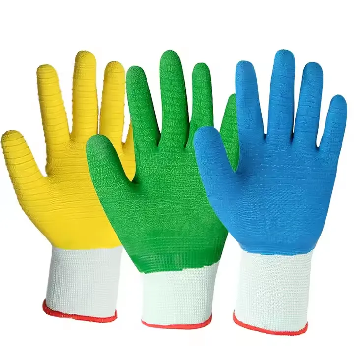 luvas de trabalho com revestimento de látex