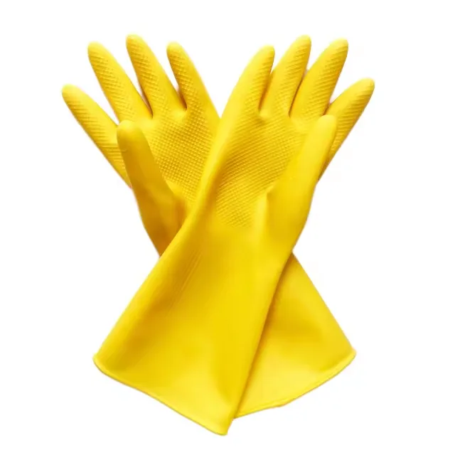2025 Hot Sell Latex Household Cleaning Gloves Waterproof Gloves