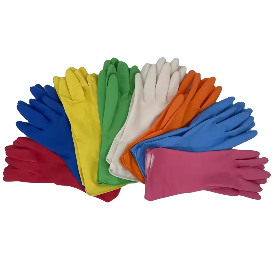 Customized Rubber Household Gloves Eco Friendly Water Proof Latex Gloves1