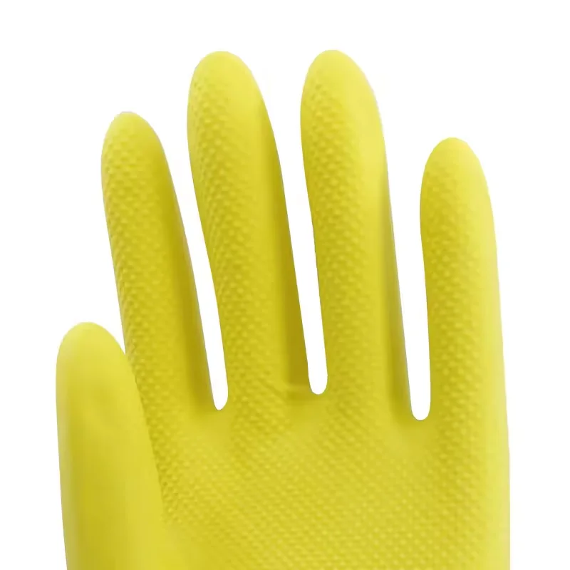 Gants de ménage en latex, gant pour vaisselle, imprégnés et doublés de flock2