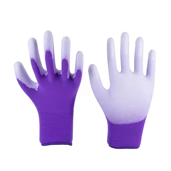Women's PU Coated Work Gloves for Precision & Safety