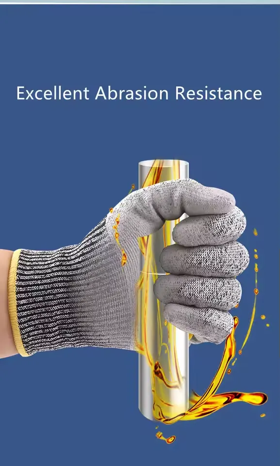 Wholesale Anti-Slip Safety Gloves Anti-Cut Mechanic Work Gloves Anti-Static Feature for Gardening Industrial Use PU Material4