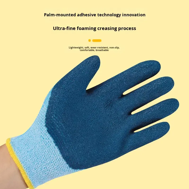 Luvas de Segurança Infantis para Atividades ao Ar Livre em Esportes, Acampamento, Jardinagem e Puxão de Corda com Proteção Antiderrapante e Resistente ao Desgaste em Látex1
