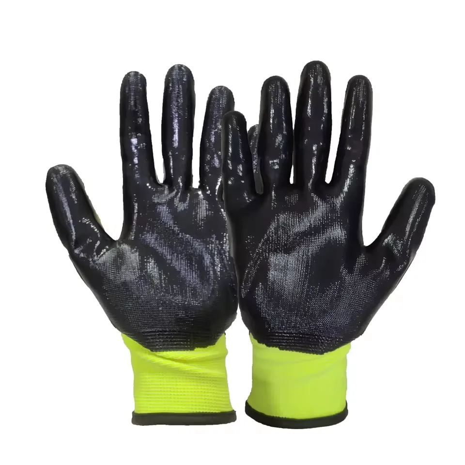 Impact Safety Glove Nitrile Coated TPR Impact Resistant and Cut Resistant High Quality Safety Work Gloves0