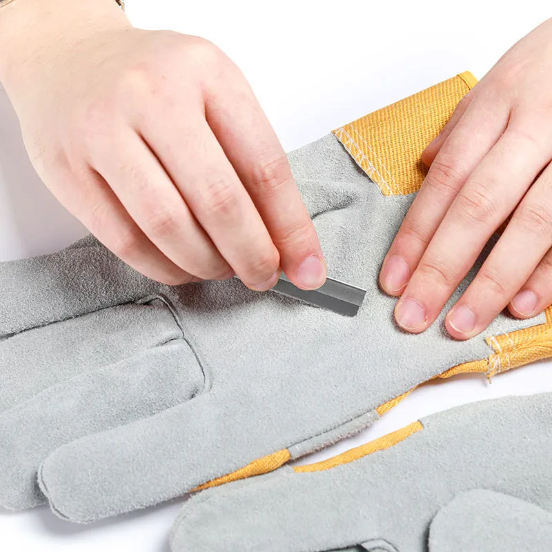 Gants de soudage en cuir pour jardin Gants en cuir de vachette Gants de travail en cuir de sécurité Industriels pour construction1