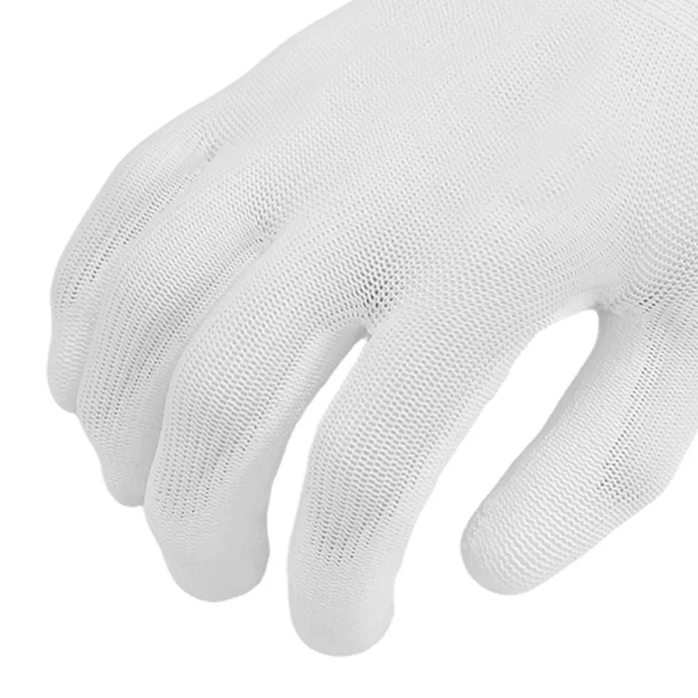Bán buôn Găng tay lao động thoáng khí Chống trượt Chống tĩnh điện PU Lót nylon cotton Chứng nhận EN388 Găng tay phủ vườn0