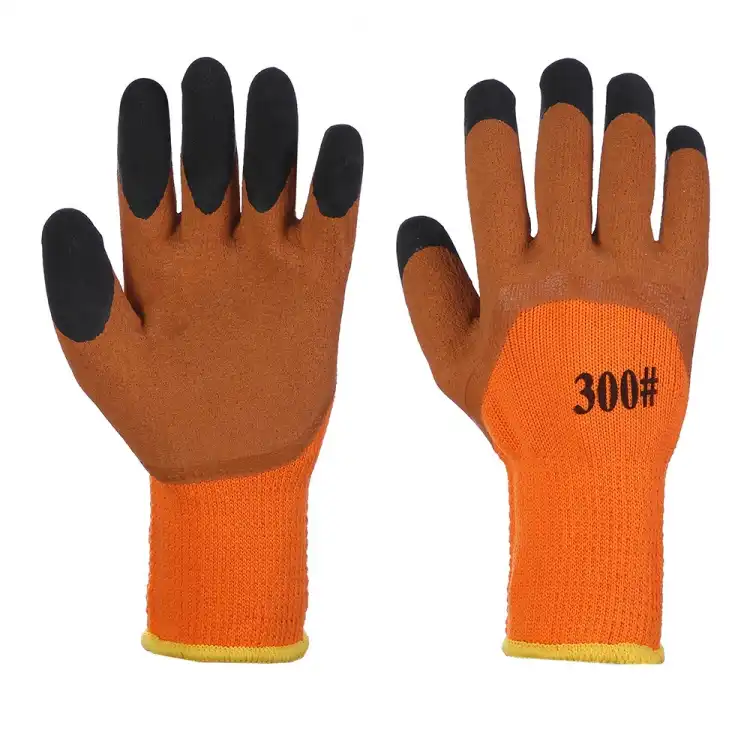 Foam Latex Finger Reinforced Winter Work Gloves