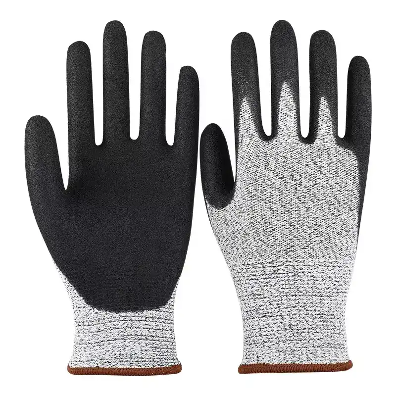 Wholesale Level 5 HPPE Anti-cutting Coated Nitrile Gloves