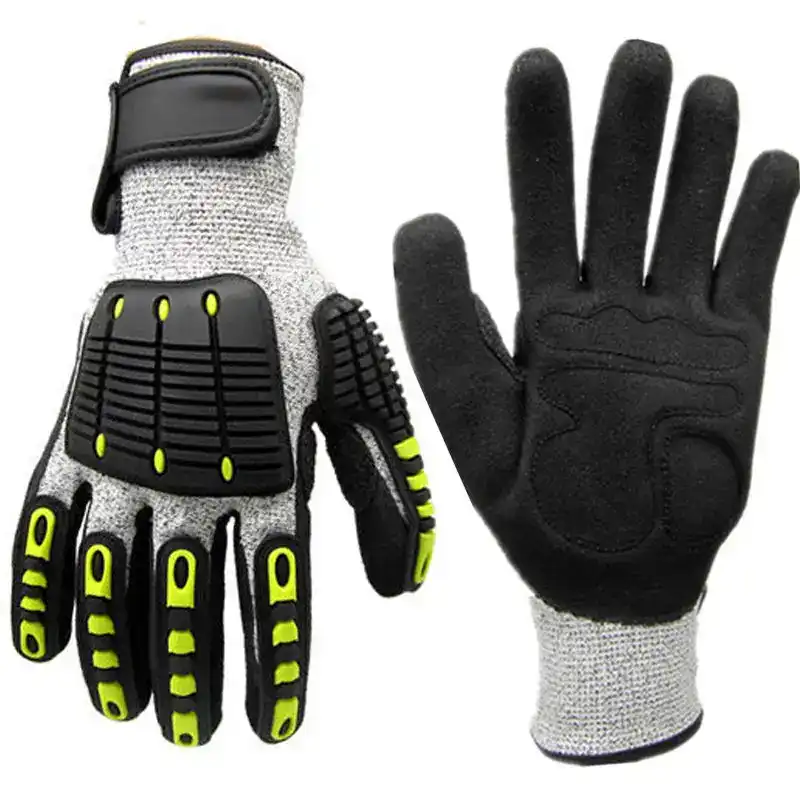 Cut Resistant TPR Impact Gloves for Oilfield Construction Safety Mechanic Working Anti-Cut Protective Gloves