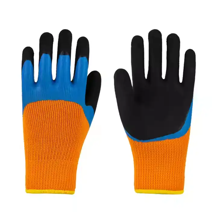 7G Polyester Terry Loops Shell Black-Blue Foam Latex 3/4 Coating