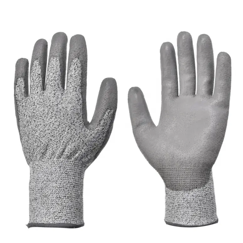 Good Price HPPE With PU Coated Anti Cut Gloves
