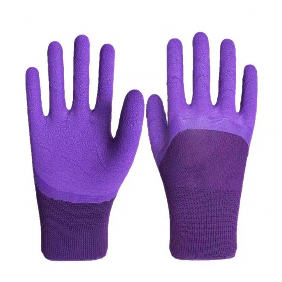 13G Polyester with Latex Coated Garden Work Gloves