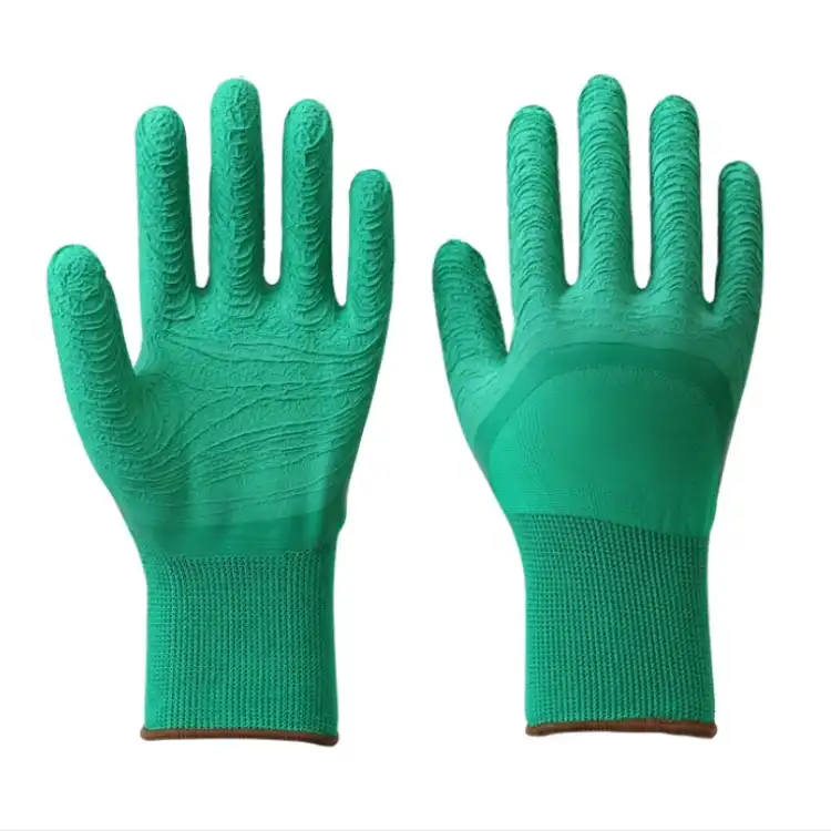 latex coated gloves