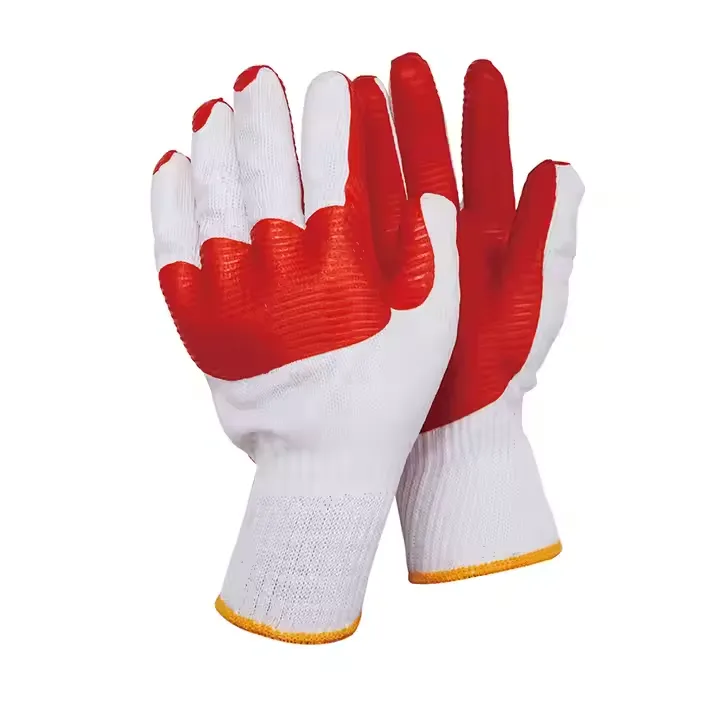 Latex Laminated Rubber Palm Gloves for Industrial
